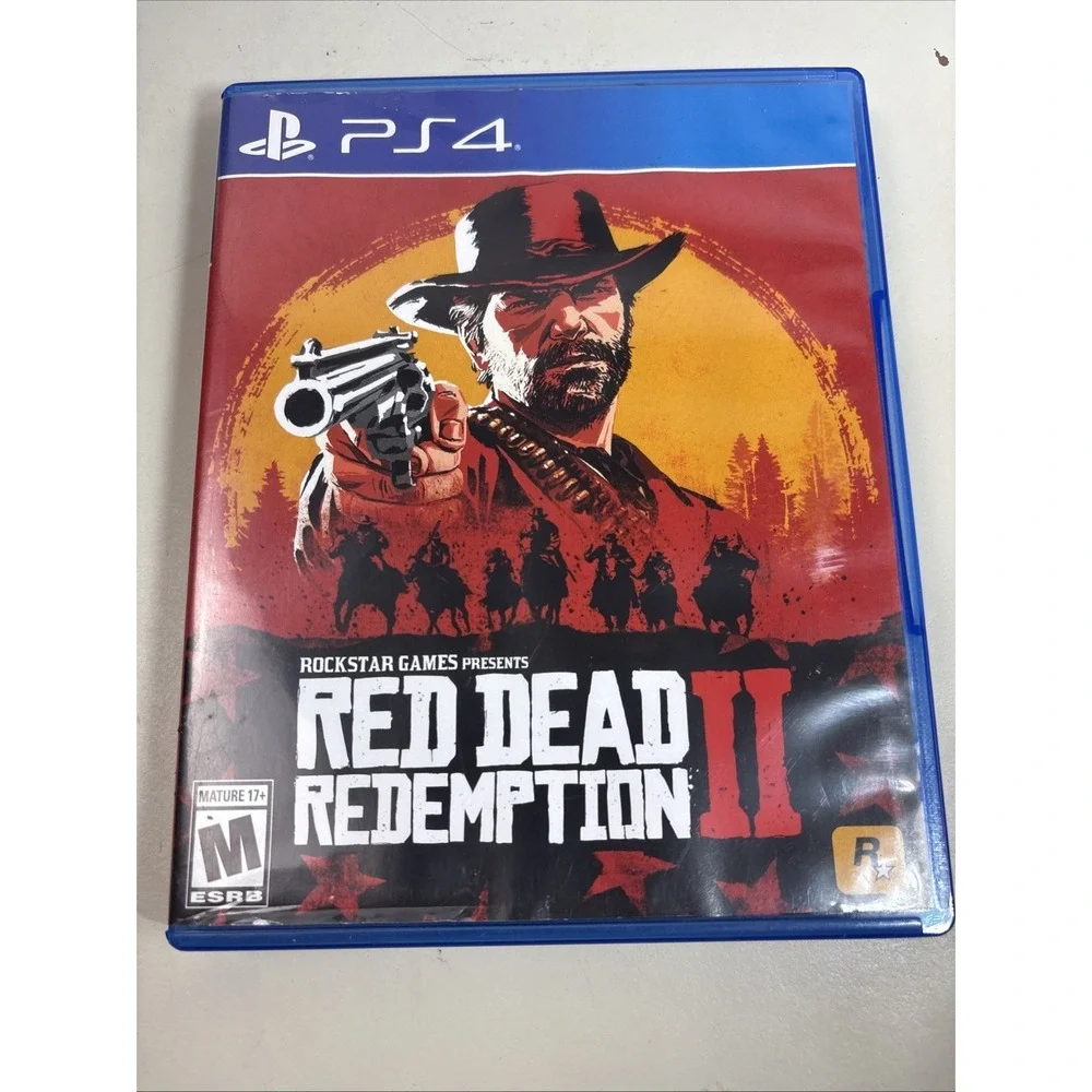 Red Dead Redemption II PS4 Sony PlayStation 4 Rockstar Games 2-Disc Set with Map